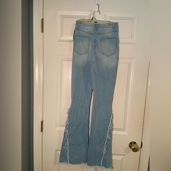 YMI High-Rise Bootcut Flare Jeans with Ripped Design - Picture 2 of 6